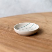Robert Gordon | Coastal Junction | Condiment Bowl 9cm | Cream with Green Stripe